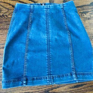 Free people jean skirt